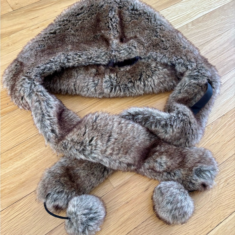 Simons Faux Fur Brown Hat